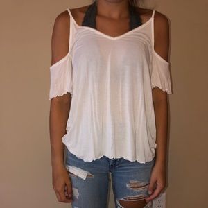 American eagle cold shoulder blouse